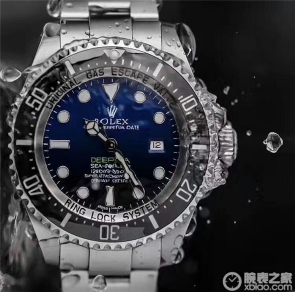 AR厂最好版本 劳力士手錶44mm DEEPSEA BLUE海使116660渐变蓝面鬼王，外观超越N厂，目前行业唯一使用与专柜一致的904钢，做工无敌，实物高清细节图随意比较市面一切版本，喜欢的朋友预定，价格小贵
