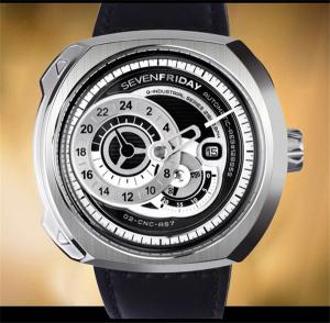 sevenfriday Q1/01 機械手錶，正品日本原装机心，跟正品机心一样，7個七個星期五男士皮帶機械手錶，SEVENFRIDAY 乱真品质,潮男手表