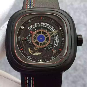 sevenfriday 手表 AAA七个星期五 黑色盘黑色表带P3-01泰国限量版 Miyota 82S7机芯