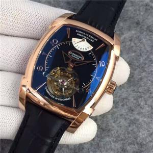 帕瑪強尼洒桶形机械表TOURBILLON系列 PF011254.01腕表,超A打磨做工,玫瑰金表不掉色,瑞士真陀飛輪机械,顶级表玩物!