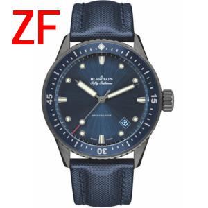 ZF廠寶珀Blancpain高科技陶瓷男表 寶珀五十噚系列5000-0240-O52A深潛器Bathyscaphe大三針，1315自動上鏈機芯