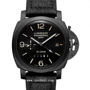 panerai沛納海LUMINOR系列PAM 00335腕表,黑色精鋼表殼,全功能海歐全自動機械機心,個性運動時尚明星男表