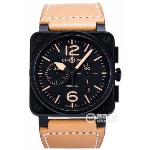 BR柏萊士男錶，bell & ross 柏萊士INSTRUMENTS系列BR0394-HERI-CE腕錶，啞光黑色陶瓷方形錶殼，黑面夜光標，台灣男表