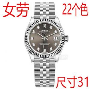 勞力士女款機械手錶,ROLEX日誌型31mm系列-m278274,白金齒圈,鑽石紋表圈,全進口自動機心,可同時換三珠表鏈和5珠帶,TW廠最高版本