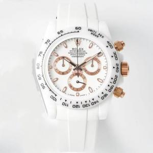 勞力士男女表 ROLEX Daytona 迪通拿腕錶 全白陶瓷計時機械腕錶 AET宇宙計時迪通拿腕錶