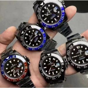 特別定制勞力士格林尼治GMT 126710，BLAKEN 格林尼治GMT雙時區，3186機心，最好的鉑金刻度陶瓷圈，效果非常完美，GS做工很好