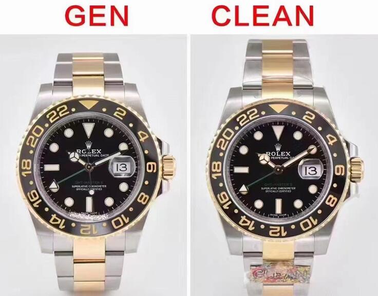 CLEAN廠劳力士格林尼治型116713LN.3186機心對比真品，真假對比