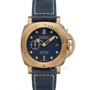 VS新品 青銅沛納海PAM42mm男表 沛納海潛行系列PAM01074腕錶 復古銅色機械運動男手錶